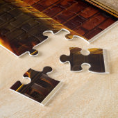 Die Strümpfe wurden mit Sorgfalt am Kamin gehängt Puzzle (Seite)