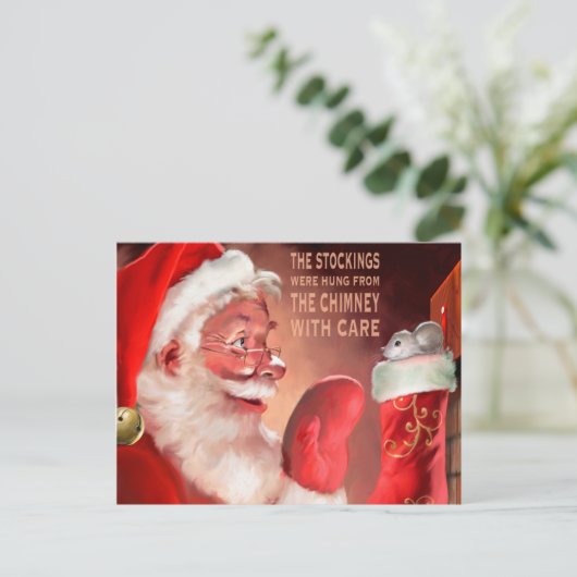 Die Strümpfe wurden von den c Postkarte (Stehend Vorderseite)