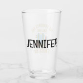 Die Studenten rufen an, ich muss gehen Glas (Rückseite)