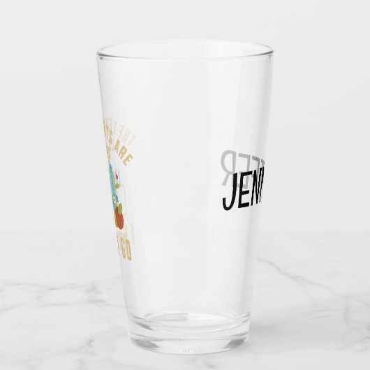 Die Studenten rufen an, ich muss gehen Glas (Links)