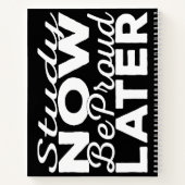 Die Studie ist jetzt stolz darauf. Notizblock (Rückseite)