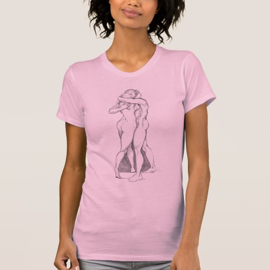 Die Studie "Love Hug Shirt Embracing Figure Study  (Vorderseite)