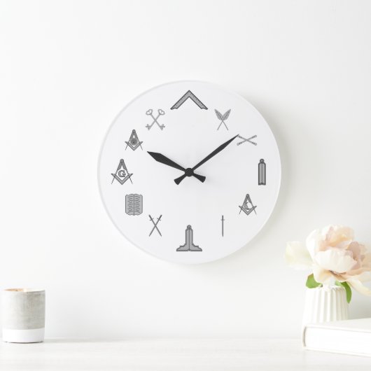 "Die Stühle" Freimaureruhr Große Wanduhr (Zuhause)