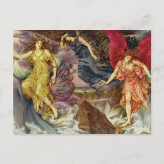 Die Sturmgeister von Evelyn de Morgan Postcard Postkarte (Vorderseite)