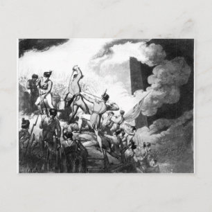 Die Stürmung Badajoz, 6. April 1812 Postkarte