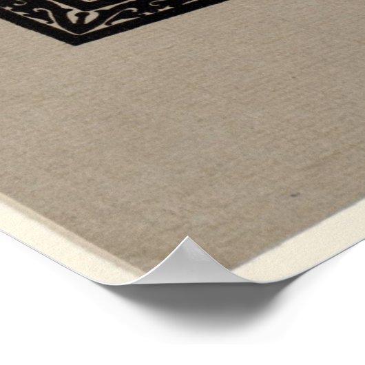 Die Substanz der gotischen Architekturkirche Poster (Ecke)