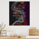 Die Suche nach Clouds Life Quote Vaposter Poster (Küche)