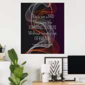 Die Suche nach Clouds Life Quote Vaposter Poster (Heimbüro)