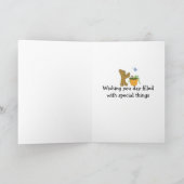 Die Suche nach einem Schmetterlingsmuster zum Gebu Karte (Innenseite)