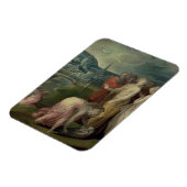 Die Suche nach Mose (Öl auf Leinwand) Magnet (Linke Seite)