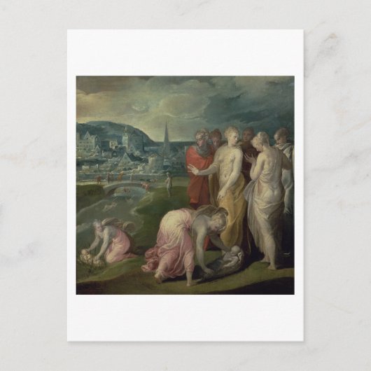 Die Suche nach Mose (Öl auf Leinwand) Postkarte (Vorderseite)