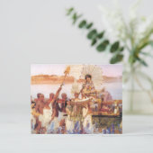 Die Suche nach Moses Postkarte (Stehend Vorderseite)