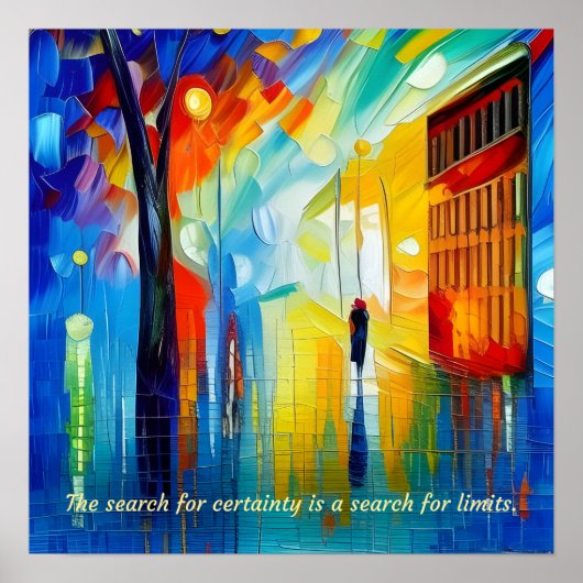 Die Suche nach Sicherheit ist eine Suche nach Gren Poster (Vorne)