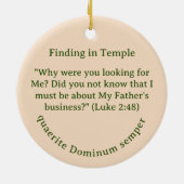 Die Suche nach unserem Herrn Keramik Ornament (Hinten)