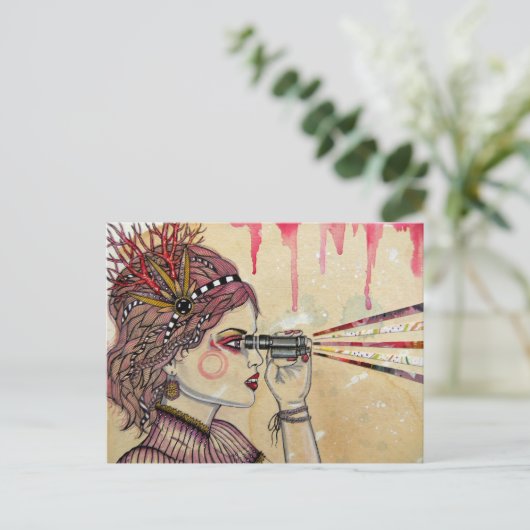 Die Suche Postkarte (Stehend Vorderseite)