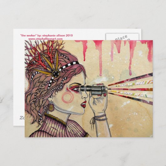 Die Suche Postkarte (Vorne/Hinten)