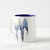 Die Suche - vertrauen Sie den Schicksalen/Evermoon Zweifarbige Tasse (Vorderseite Links)
