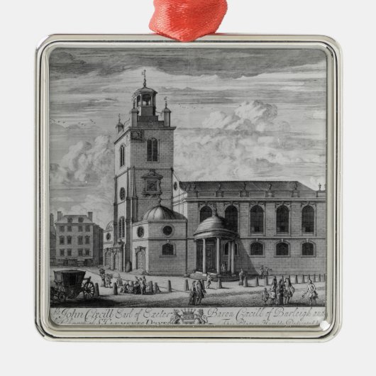 Die Südaussicht der Kirche von St. Silbernes Ornament (Vorne)
