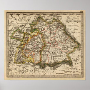 Die Südbundesrepublik deutschland Poster