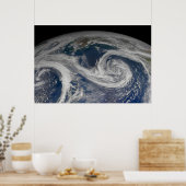 Die Südküste von Alaska und der Golf von Alaska. Poster (Küche)