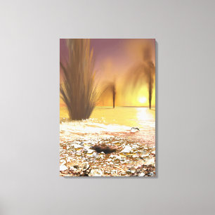 Die südliche Eismauer am Mars Leinwanddruck