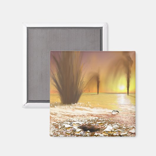 Die südliche Eismauer am Mars Magnet (Vorderseite/Rückseite)