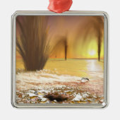 Die südliche Eismauer am Mars Ornament Aus Metall (Vorne)