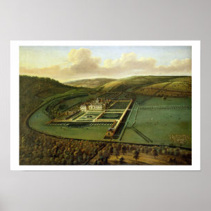 Die Südostaussicht des Hampton Court, Herefords Poster