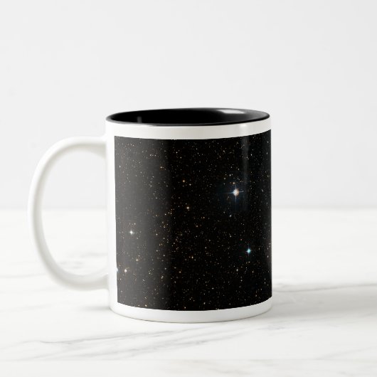 Die Südpinradgalaxie 2 Zweifarbige Tasse (Links)