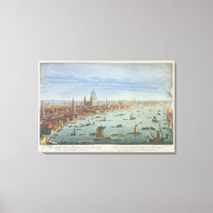 Die Südwestaussicht von London, von Somerset G Leinwanddruck