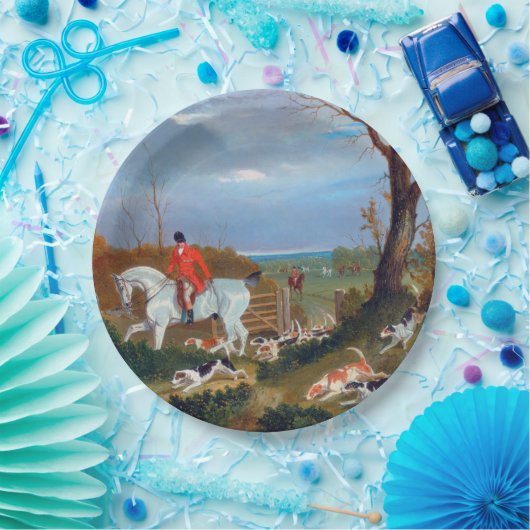 Die Suffolk Jagd 1833 Fox Jagd Papierplatte Pappteller (Party)