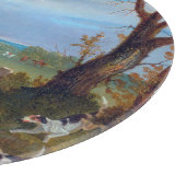 Die Suffolk-Jagd 1833 Fuchsjagd Schneidebrett (Ecke)