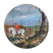 Die Suffolk-Jagd 1833 Fuchsjagd Schneidebrett (Vorderseite)