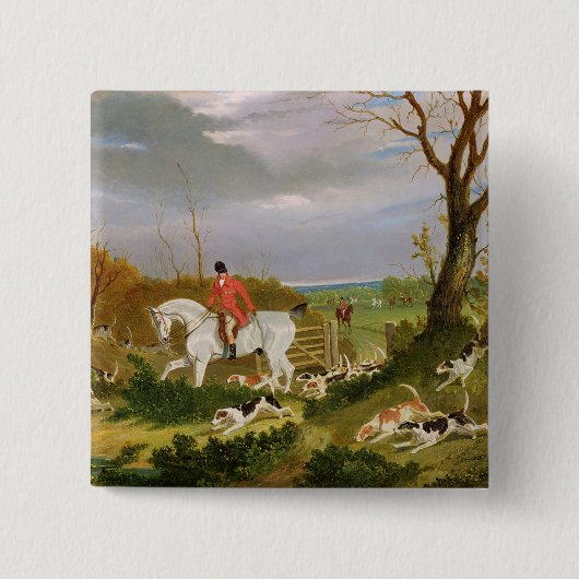 Die Suffolk-Jagd - gehend, nahe Herringswel zu Button (Vorderseite)