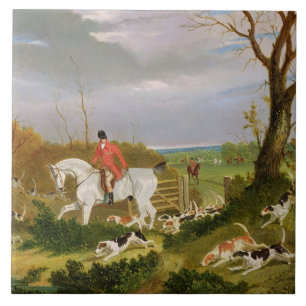 Die Suffolk-Jagd - gehend, nahe Herringswel zu Fliese