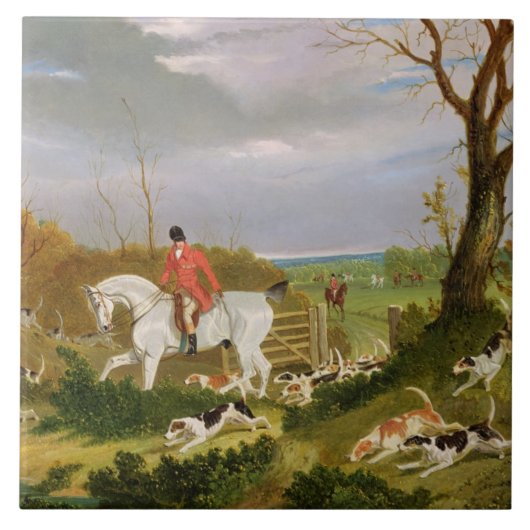 Die Suffolk-Jagd - gehend, nahe Herringswel zu Fliese (Vorderseite)