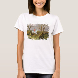 Die Suffolk-Jagd - weggegangen (Öl auf Leinwand) T-Shirt