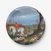 Die Suffolkjagd 1833 Fox-Jagd Pappteller (Vorderseite)