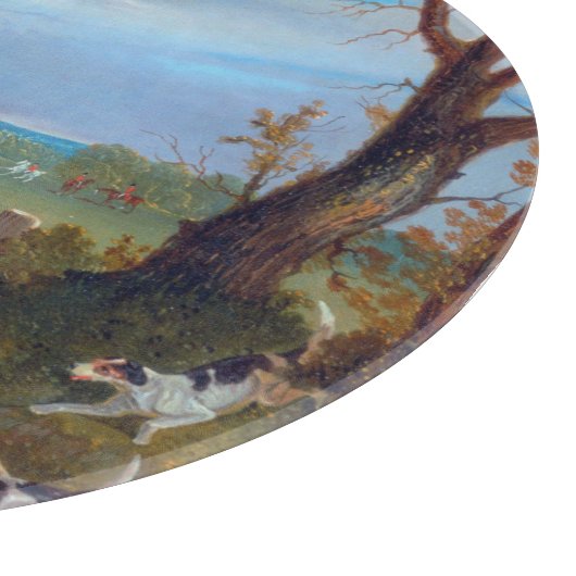 Die Suffolkjagd 1833 Fox-Jagd Schneidebrett (Ecke)