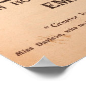 Die Suffragette, Emily Davison, Vintag Poster (Ecke)