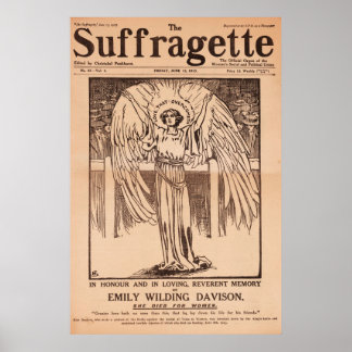 Die Suffragette, Emily Davison, Vintag Poster