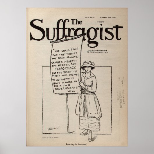 Die Suffragistinnen und die Suffrage-Rechte2. Juni Poster (Vorne)