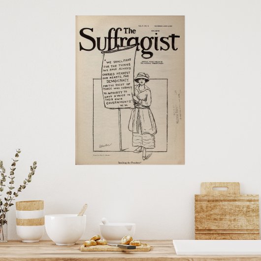 Die Suffragistinnen und die Suffrage-Rechte2. Juni Poster (Küche)