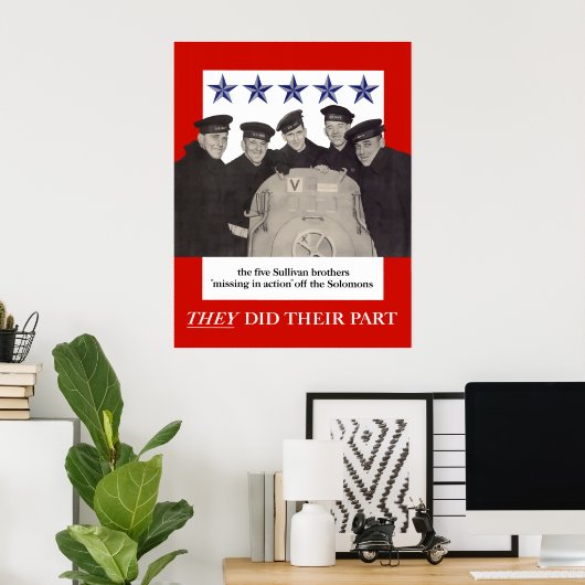 Die Sullivan-Brüder Poster (Heimbüro)