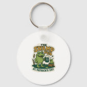 Die Sumpf-Pub-Frosch St.Patrick's Day Schlüsselanhänger (Rückseite)