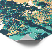 Die Sümpfe des Regionalparks Briere France Poster (Ecke)