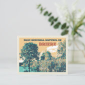 Die Sümpfe des Regionalparks Briere France Postkarte (Stehend Vorderseite)