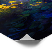 Die Sumpfwiese im Tal Poster (Ecke)