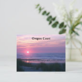 Die Sun-Sets rosa Postkarte (Stehend Vorderseite)