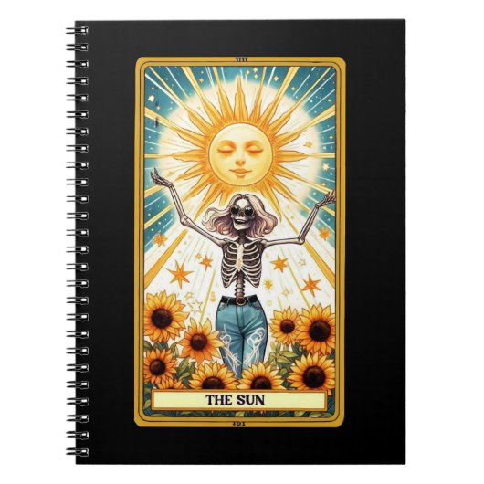 Die Sun Tarot Card Notebook Collection Notizblock (Vorderseite)